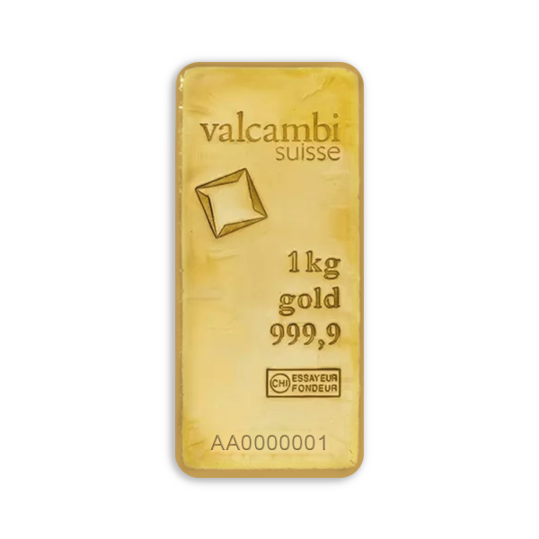Lingot d’or 1 kg Valcambi – Or fin 999,9 ‰, Certificat d’authenticité inclus – Image 3