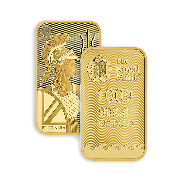 Lingot d’or 100 g Britannia – Royal Mint – Or fin 999,9/1000, Certicard inclus – Image 5